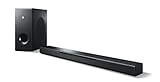 Yamaha MusicCast BAR 400 Sound Bar (Schlanke Soundleiste mit Subwoofer - die perfekte Ergänzung zur Heimkino-Anlage – Kompatibel mit Amazon Alexa Sprachsteuerung) schwarz