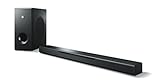 Yamaha MusicCast BAR 400 Sound Bar (Schlanke Soundleiste mit Subwoofer - die perfekte Ergänzung zur Heimkino-Anlage – Kompatibel mit Amazon Alexa Sprachsteuerung) schwarz