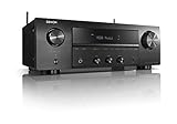 Denon DRA-800H Stereo Receiver und Verstärker, Alexa Kompatibel, 5 HDMI Eingänge, Phono-Eingang, Bluetooth und WLAN, DAB+ Radio, Musikstreaming, AirPlay 2, HEOS Multiroom, Schwarz