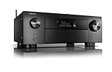 Denon AVC-X4700H 9.2-Kanal AV-Verstärker, Hifi Verstärker, Alexa kompatibel, 8 HDMI Eingänge und 3 Ausgänge, 8K-Video, Bluetooth, WLAN, Musikstreaming, Dolby Atmos, Auro-3D, AirPlay 2, HEOS Multiroom