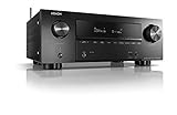 Denon AVR-X2600H 7.2-Kanal AV-Receiver, Hifi Verstärker, Alexa Kompatibel, 8 HDMI Eingänge und 2 Ausgänge, Bluetooth und WLAN, Musikstreaming, Dolby Atmos, ohne DAB, AirPlay 2, HEOS Multiroom