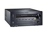 Magnat MC 200, schwarz - kompakter Stereo-Netzwerk-Receiver mit hochwertiger Aluminium-Front und zahlreichen Streaming-Funktionen