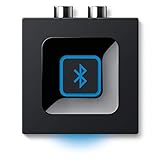Logitech Kabelloser Bluetooth Audio-Empfänger, Multipoint Bluetooth, 3.5 mm & Cinch-Eingang, Pairing-Taste, 15 m Reichweite, EU Stecker, PC/Mac/Tablet/Handy/AV-Receiver/Stereoanlage - Schwarz