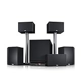 Teufel System 6'5.1-Set Schwarz Heimkino Lautsprecher 5.1 Soundanlage Kino Raumklang Surround Subwoofer Movie High-End HiFi Speaker