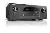 Denon AVRX2400H 7.2 Surround AV-Receiver (HEOS Integration, Dolby Vision Kompatibilität, Dolby Atmos, dtsX, WLAN, Bluetooth, Amazon Music, Spotify Connect, HDMI Eingänge, 7x 150 W) schwarz