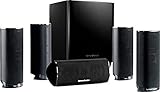 Harman/Kardon HKTS 16 5.1-Kanal Lautsprechersystem (Surroundsound mit Heimkinoklang, Inkl. 4 Dual Mitteltöner Satellitenlautsprechern, 1 Center-Lautsprecher, 200-Watt Subwoofer) schwarz