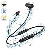 Bluetooth Kopfhörer Sport in Ear, YATWIN Bluetooth 5,0 Sportkopfhörer mit 16 Std HiFi Sound IPX7 Wasserdicht Earbuds, Magnetisches Ultraleicht Ohrhörer mit Noise Cancelling MEMS Mikrofon für Joggen