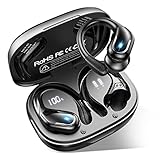 Bluetooth Kopfhörer Sport, Litinst Kopfhörer Kabellos Bluetooth 5.3 3D Stereo mit Mic, 60 Std Spielzeit, Dual LED Anzeige Wireless kopfhörer, IP7 Wasserdicht In-Ear Headphones mit Ohrhaken für Sport